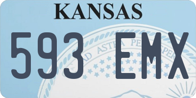 KS license plate 593EMX