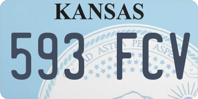 KS license plate 593FCV