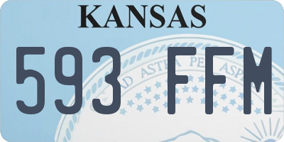 KS license plate 593FFM