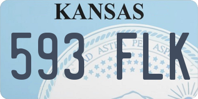 KS license plate 593FLK