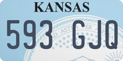 KS license plate 593GJQ