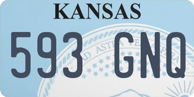 KS license plate 593GNQ