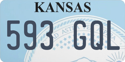 KS license plate 593GQL