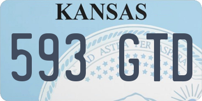 KS license plate 593GTD