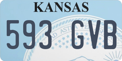KS license plate 593GVB