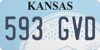 KS license plate 593GVD