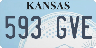 KS license plate 593GVE