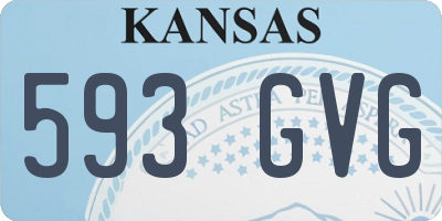 KS license plate 593GVG