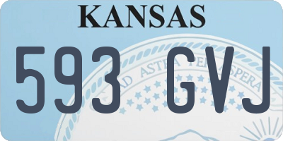 KS license plate 593GVJ