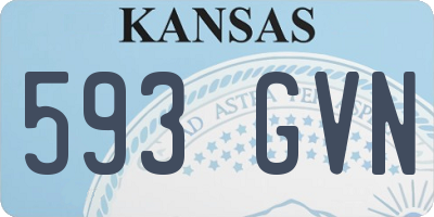 KS license plate 593GVN