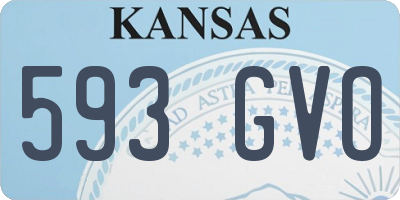 KS license plate 593GVO