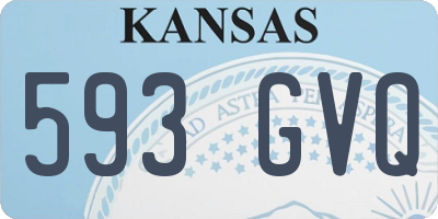 KS license plate 593GVQ