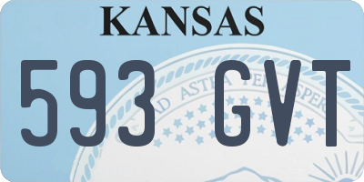 KS license plate 593GVT