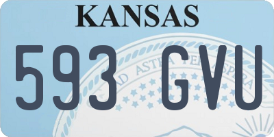KS license plate 593GVU