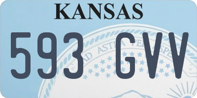 KS license plate 593GVV