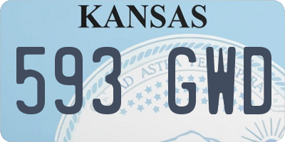 KS license plate 593GWD