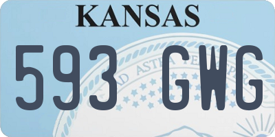 KS license plate 593GWG