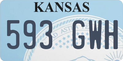 KS license plate 593GWH
