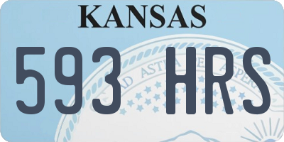KS license plate 593HRS