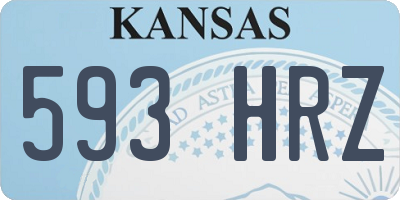 KS license plate 593HRZ