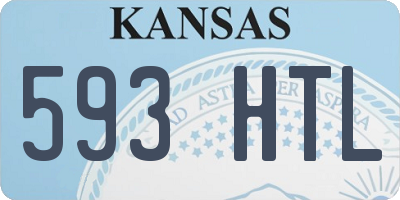 KS license plate 593HTL