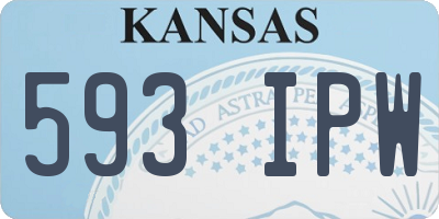 KS license plate 593IPW