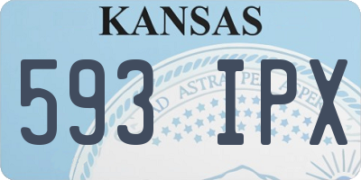 KS license plate 593IPX
