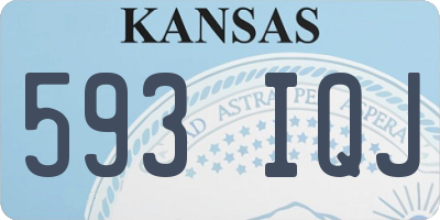 KS license plate 593IQJ