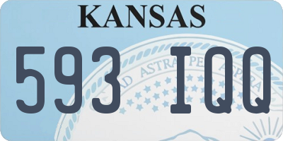 KS license plate 593IQQ