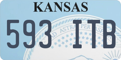 KS license plate 593ITB