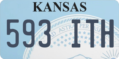 KS license plate 593ITH