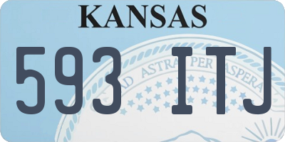 KS license plate 593ITJ