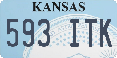KS license plate 593ITK