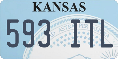 KS license plate 593ITL