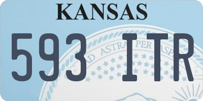 KS license plate 593ITR