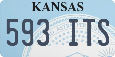 KS license plate 593ITS