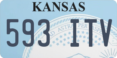 KS license plate 593ITV