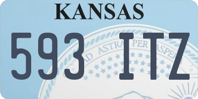 KS license plate 593ITZ