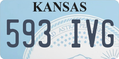 KS license plate 593IVG
