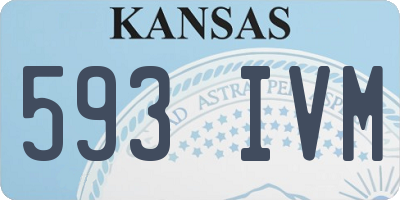 KS license plate 593IVM
