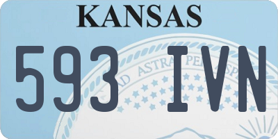 KS license plate 593IVN