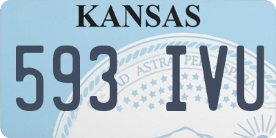 KS license plate 593IVU