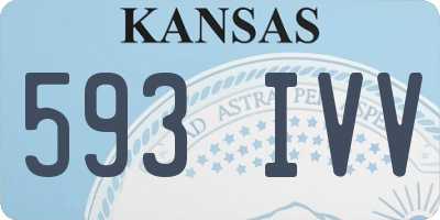 KS license plate 593IVV
