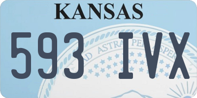 KS license plate 593IVX