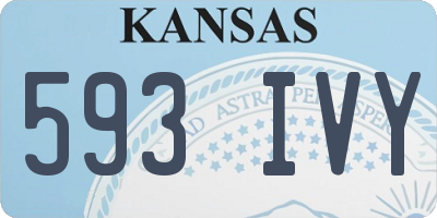 KS license plate 593IVY