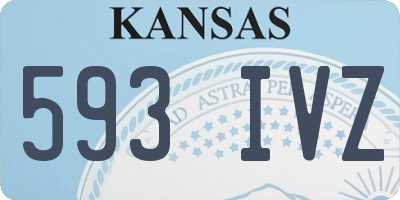 KS license plate 593IVZ