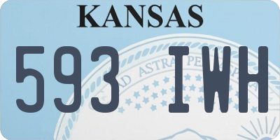 KS license plate 593IWH