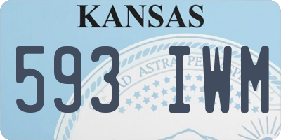 KS license plate 593IWM