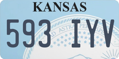 KS license plate 593IYV
