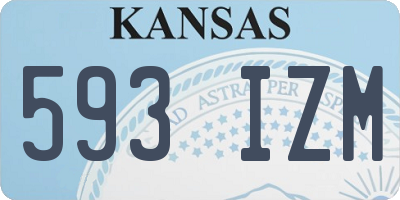 KS license plate 593IZM